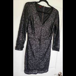 NWOT Black sequin dress